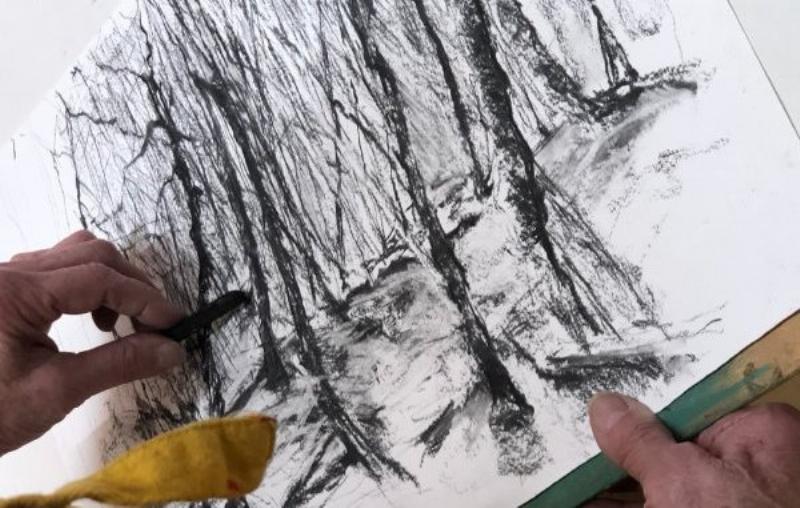 La peinture acrylique sur toile en France, explorant des techniques modernes