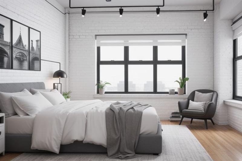 Peinture beige chaud crée une chambre cosy avec textures douces et éclairage tamisé, ambiance relaxante