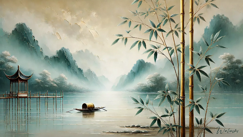 Peinture orientaliste française d'une gazelle, symbolisant la délicatesse et la quête de l'exotisme dans l'art