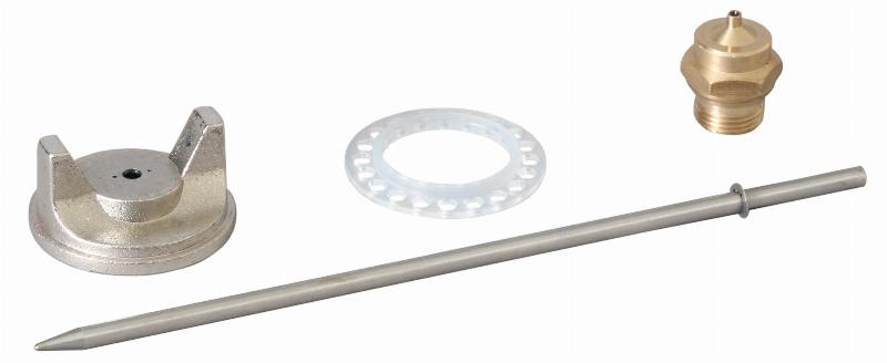 Préparation minutieuse de l'équipement de peinture pistolet basse pression avant application