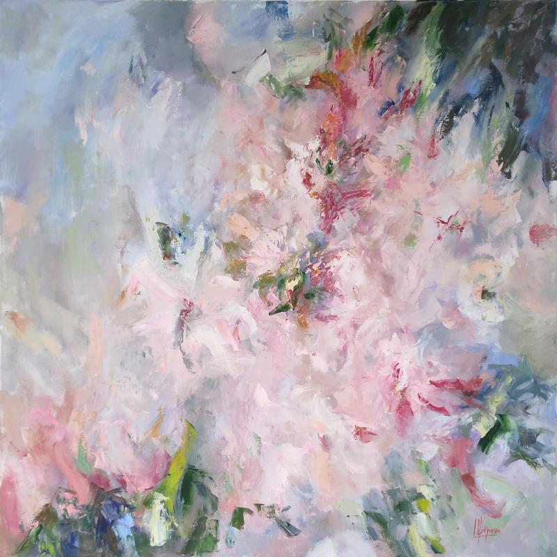 Peinture à l'huile de pivoines, capturant la lumière et la délicatesse des pétales avec des techniques impressionnistes françaises