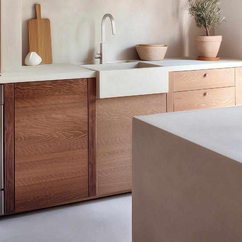 Échantillons de couleurs variées de peinture pour sol béton intérieur sur un mur de studio de design