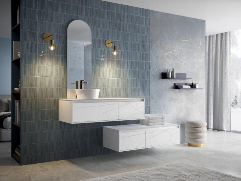 Salle de bain zen avec peinture vert salle de bain, plantes et lumière naturelle apaisante