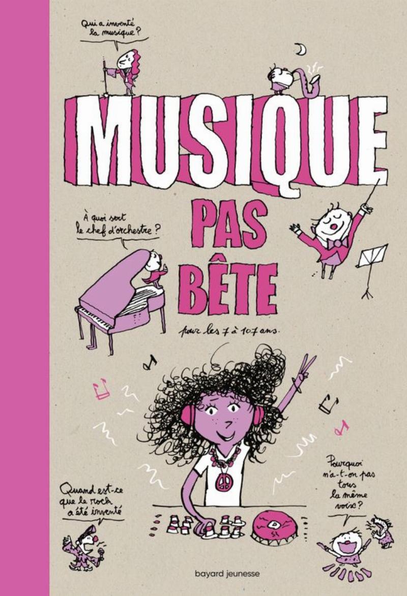 Petit Ours Brun et des enfants découvrant la musique classique française avec des instruments jouets