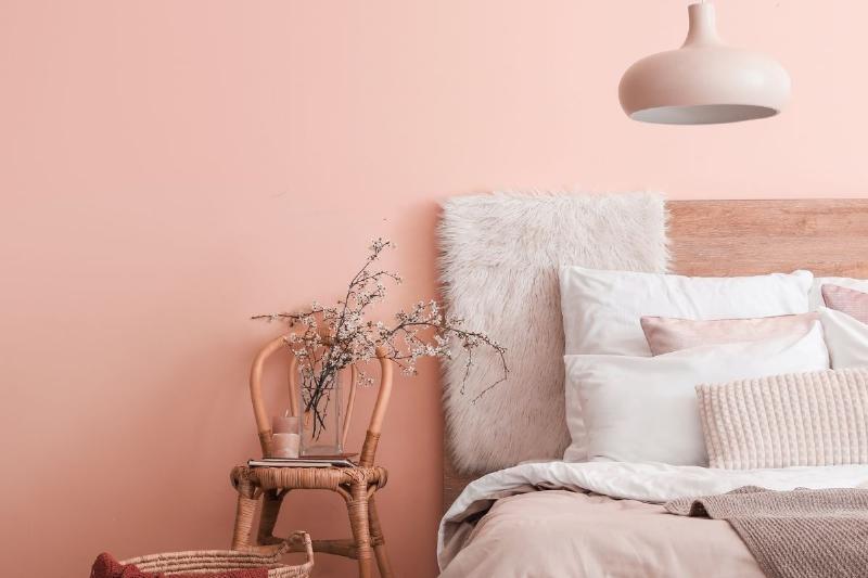 Petite chambre peinture ambiance cosy française détails