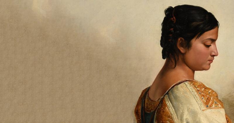 Photographie d'un tableau ancien dans un musée français, capturant les détails de la peinture avec finesse et respect