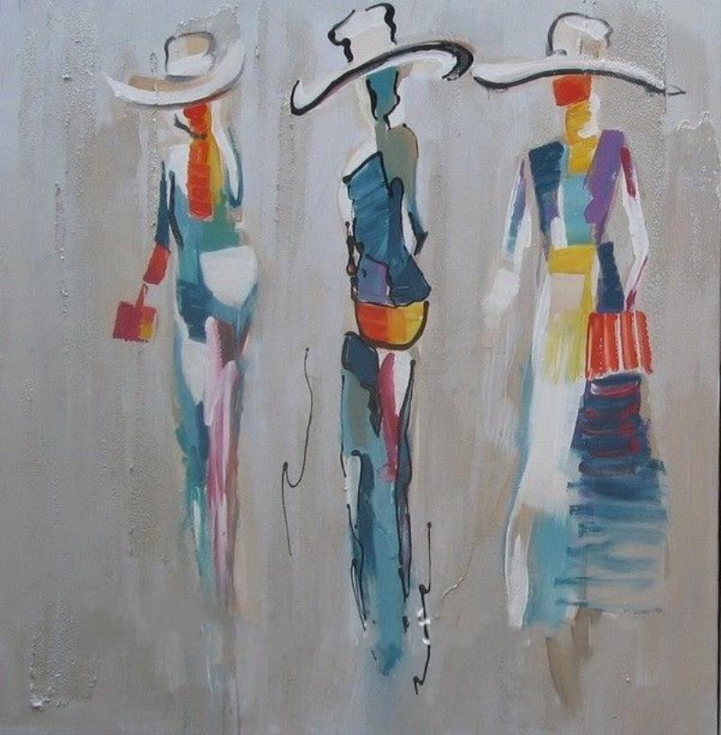 Inspiration de peinture acrylique abstraite moderne sur Pinterest, avec des couleurs vives et des formes dynamiques pour une décoration intérieure contemporaine