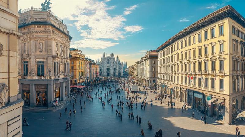 Un aperçu saisissant de Porta Nuova, le quartier emblématique de l'architecture moderne milanaise avec ses gratte-ciel innovants