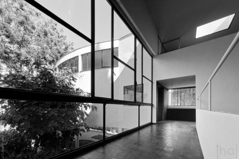 Détails intérieurs de la promenade Le Corbusier à la Villa La Roche