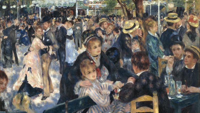 Le Bal du moulin de la Galette de Renoir, scène emblématique de la peinture impressionniste