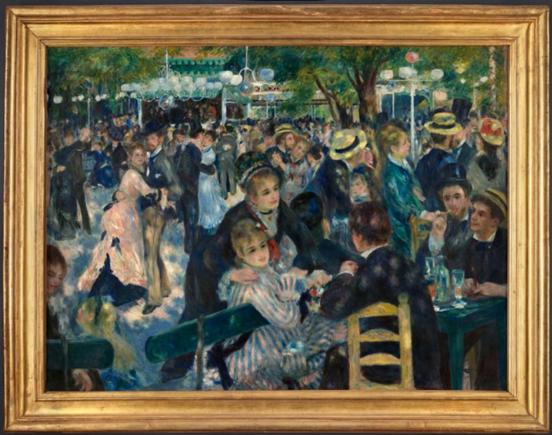 Le Bal du Moulin de la Galette de Renoir, oeuvre d'art peinture joyeuse
