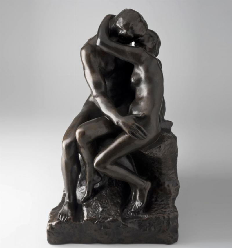 Le Baiser de Rodin, symbole de l'amour et de la passion éternelle.