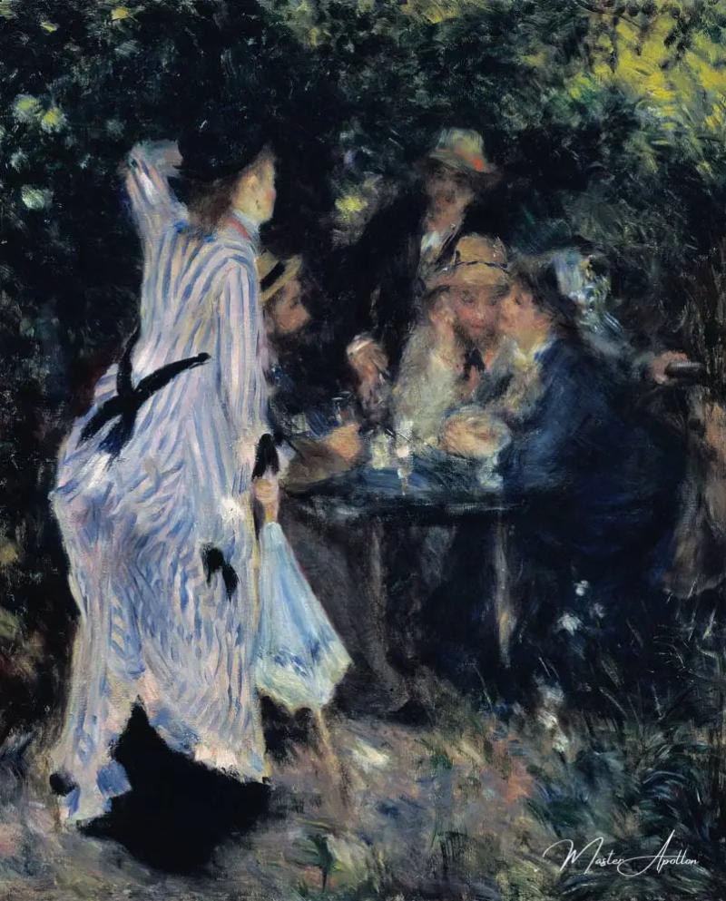 Scène de vie parisienne animée, esprit impressionniste