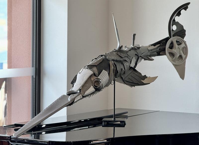 Le sculpteur mene un art engagé pour l'environnement en France