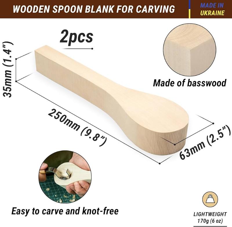 Projet facile de sculpture bois débutant : réalisation d'une cuillère en bois