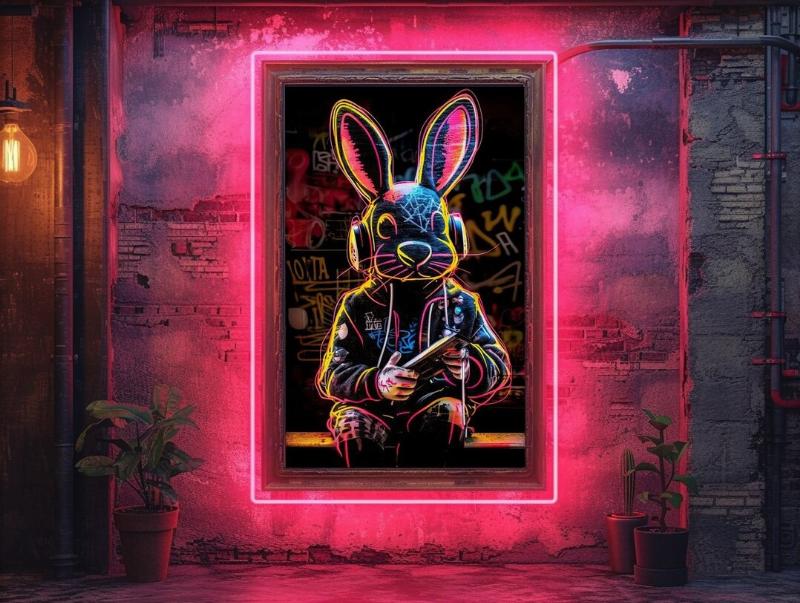 Sculpture colorée urbaine moderne en France