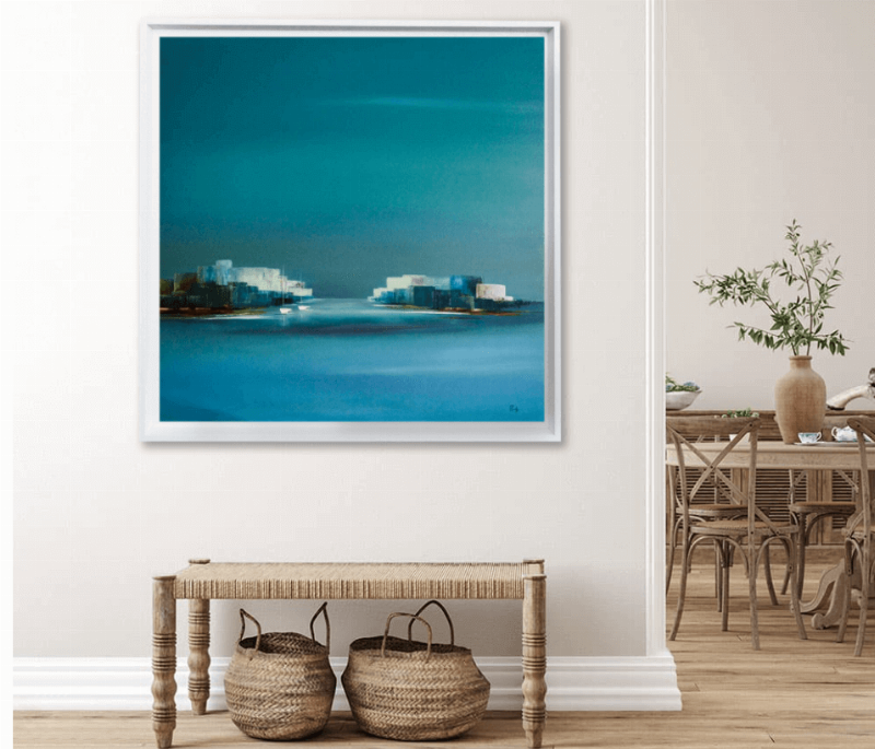 Sculpture design intérieur moderne abstraite dans un salon contemporain