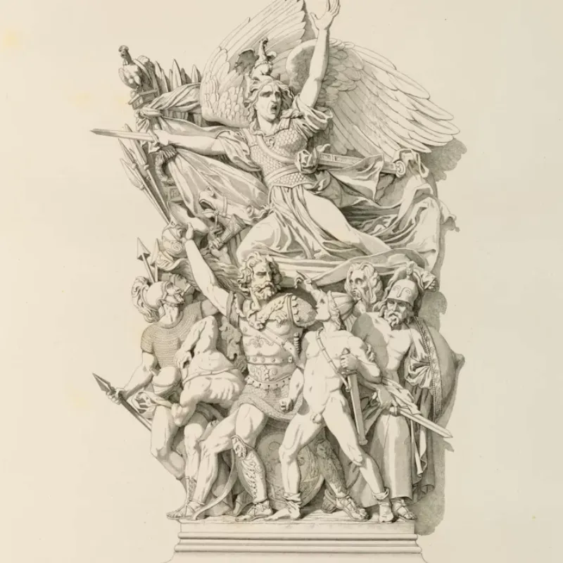 Sculpture haut-relief monument Paris