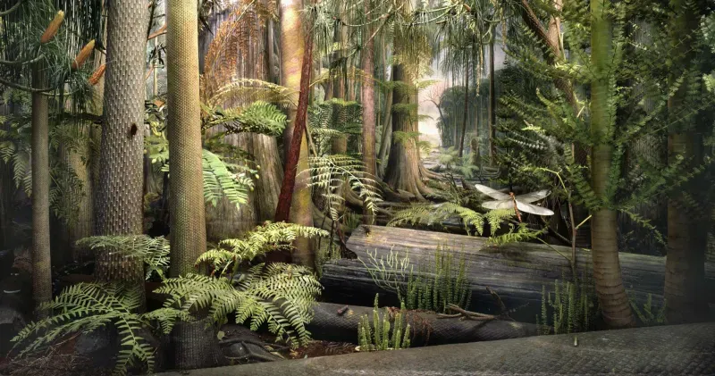 Une sculpture de tronc d'arbre simple montrant les premières coupes pour un débutant en art du bois.