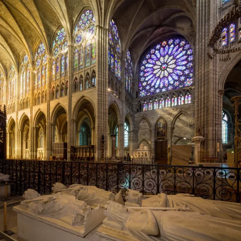 Les sépultures des rois de France à la Basilique Saint-Denis, patrimoine national de la 1ere cathédrale gothique de France