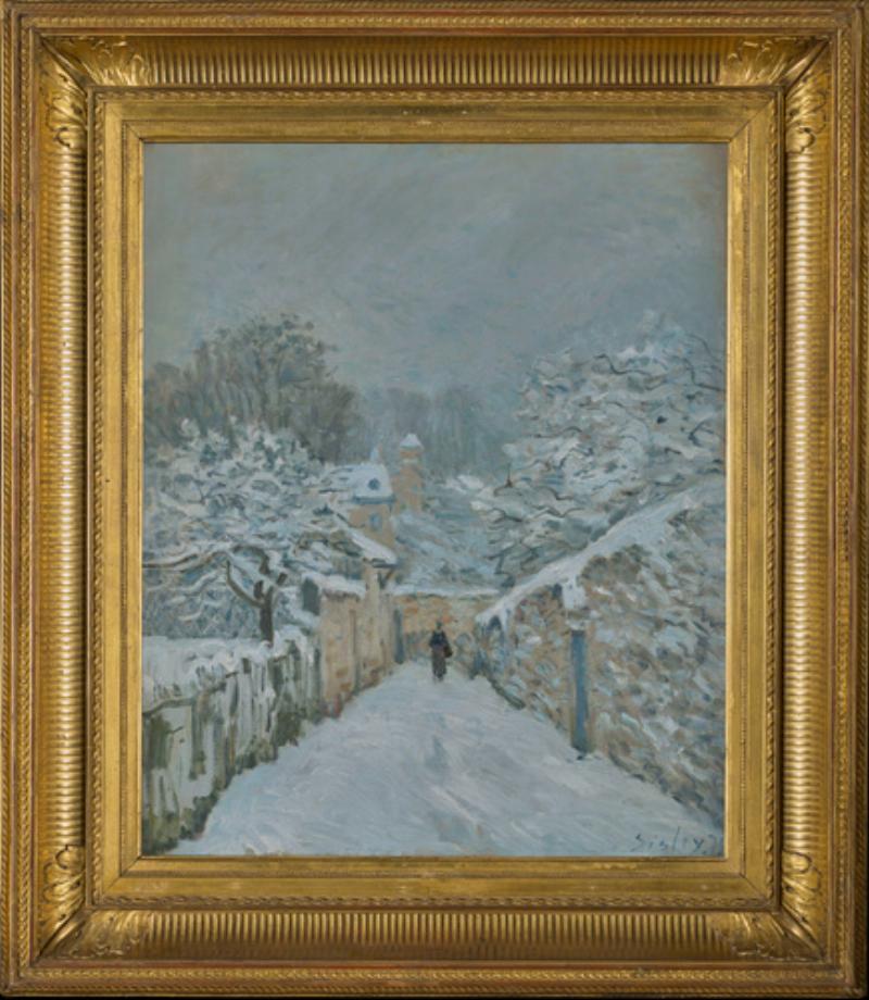 Alfred Sisley L'Hiver à Louveciennes 