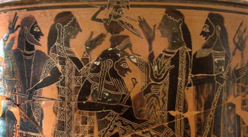 Statue impressionnante d'Athéna exposée au Musée du Louvre, symbole de la sagesse antique.