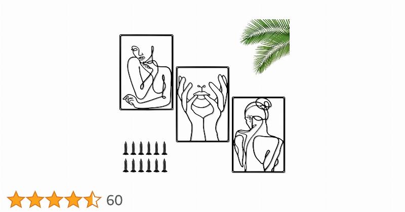 Statue abstraite moderne en métal pour décoration intérieure