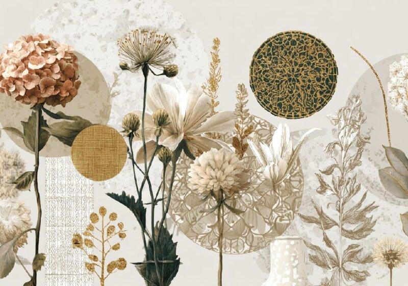 Une collection de petites statues originales en céramique aux designs variés et colorés, exposées sur une étagère en bois clair.