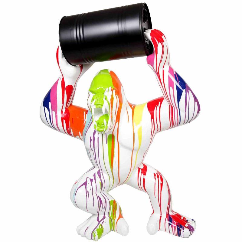 Art urbain français: statue en résine XXL et interactive