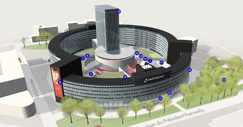 Vue d'un studio d'enregistrement de musique moderne en France