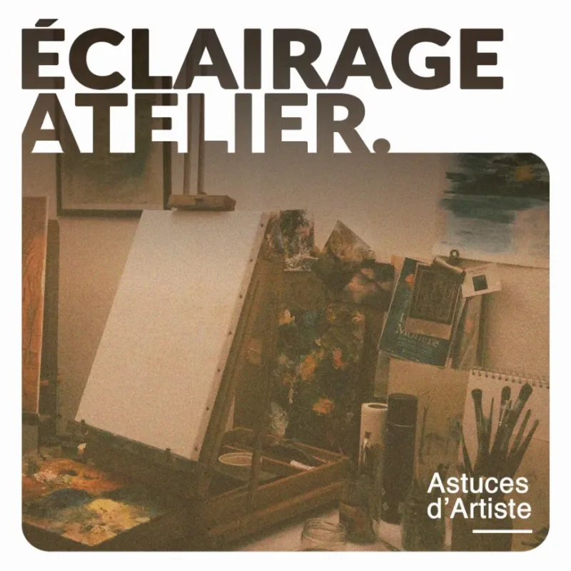 Table architecture dessin dans un studio d'artiste avec lumière naturelle