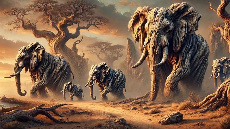 Gros plan d'une toile impressionniste montrant des touches de peinture automnales vives