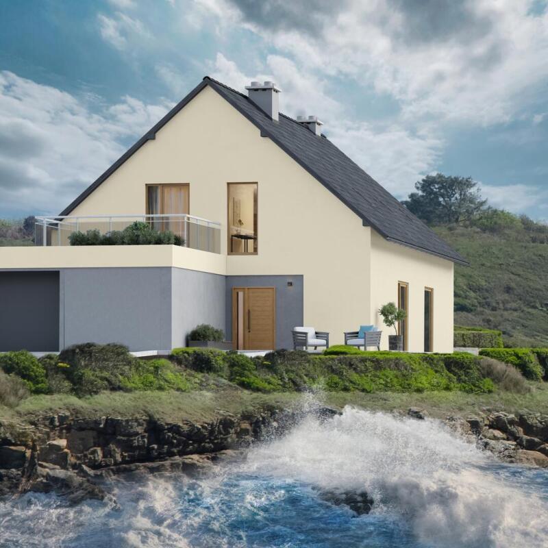 Illustration du temps de séchage de la peinture extérieure sur une façade