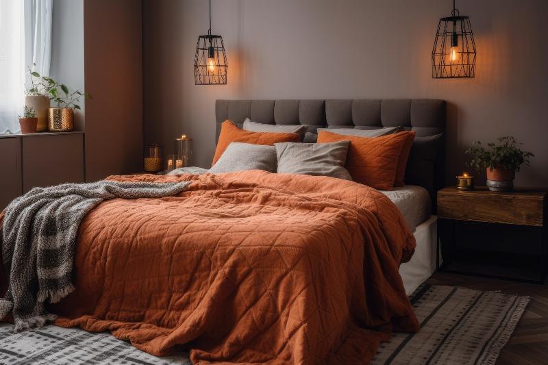 Styles variés de tête de lit peinture rond et palettes de couleurs inspirantes