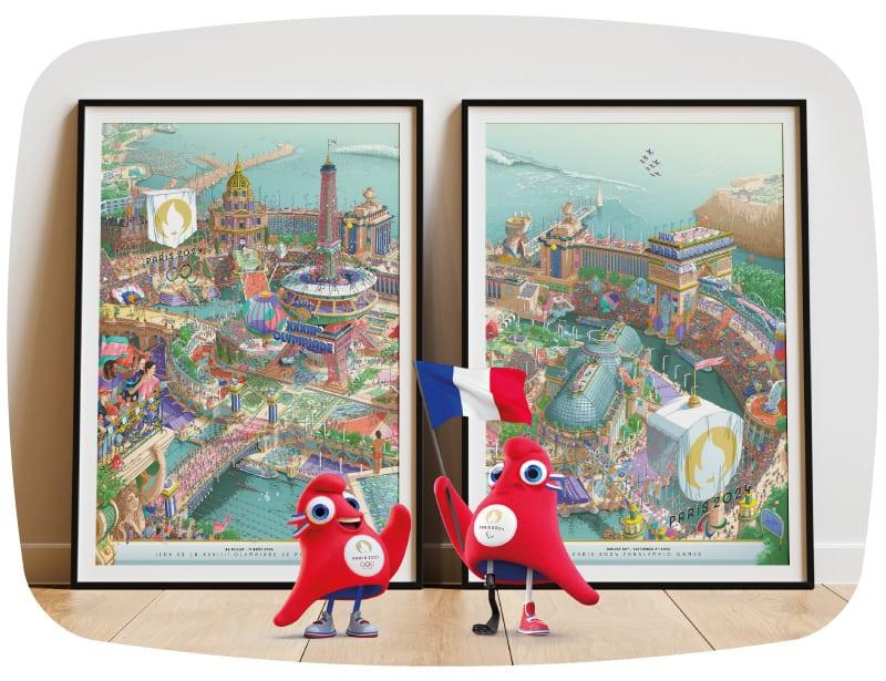 Célébration des valeurs universelles par la peinture JO