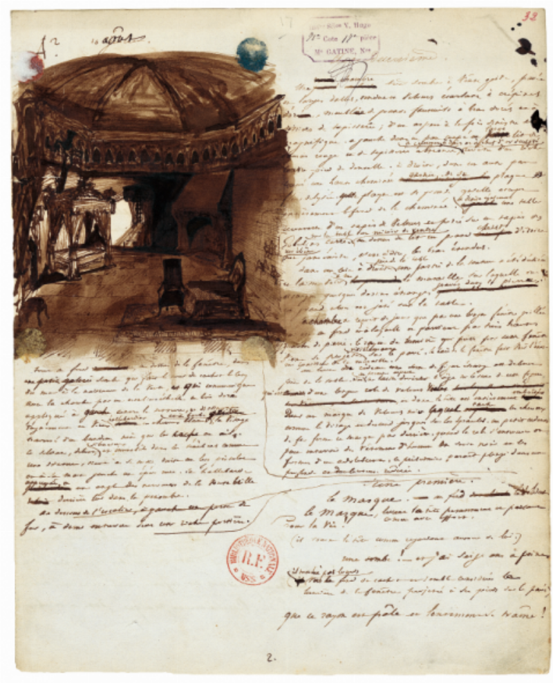 Vue historique et romantique de Padoue ou Venise, servant de toile de fond au drame "Angelo, tyran de Padoue"