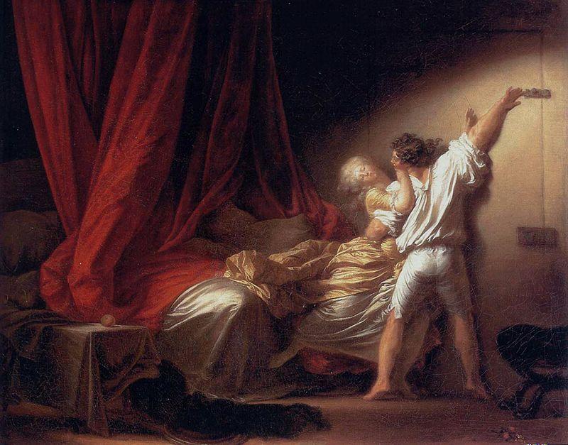 Scène galante Rococo, inspirée des peintures xviiie siècle, avec Watteau et Fragonard
