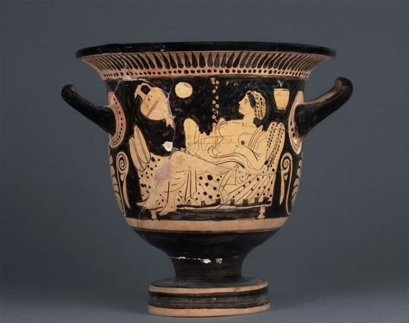 Peinture baroque française de Danaé recevant la pluie d'or, accent sur le clair-obscur