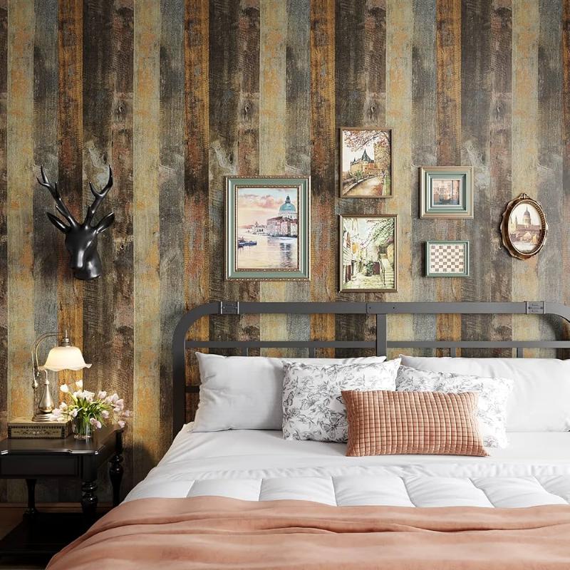 Peinture sur bois effet vieilli dans une cuisine rustique française