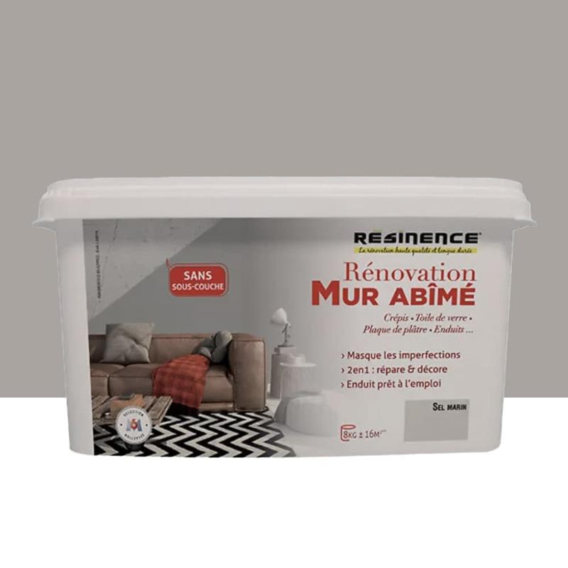 Application peinture façade mur abîmé