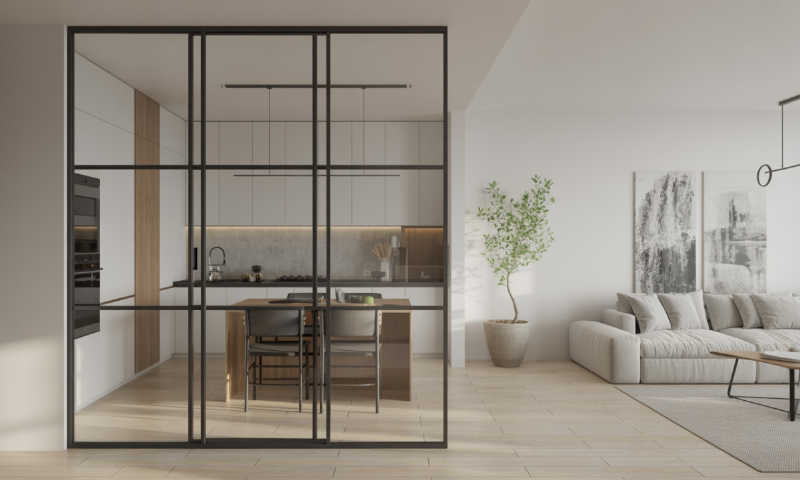 Application minutieuse de la peinture gris anthracite métal sur un mur avec un rouleau laqueur, suivi de retouches aux pinceaux pour les contours, dans un atelier d'artiste.