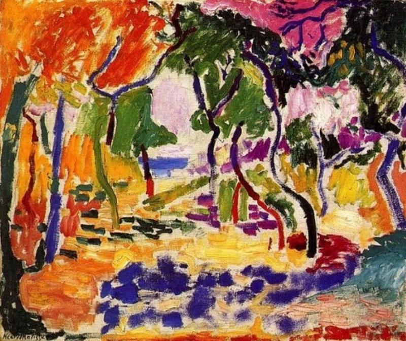 Palette de couleurs vives pour paysage abstrait français