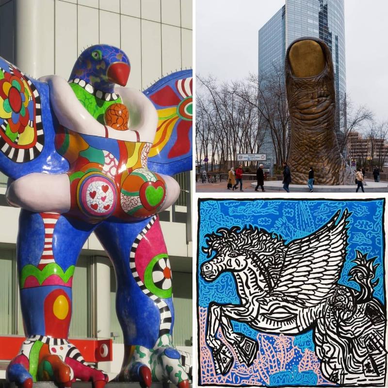 Bombe de peinture en action, style artistique français