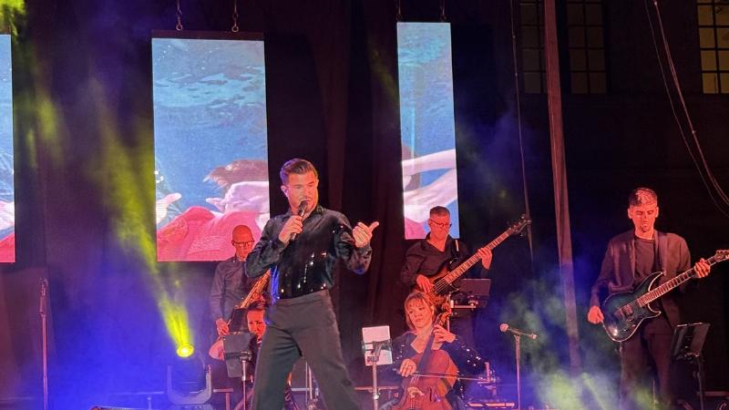 Chanteuse française interprétant une chanson émouvante sur scène, public captivé par la musique