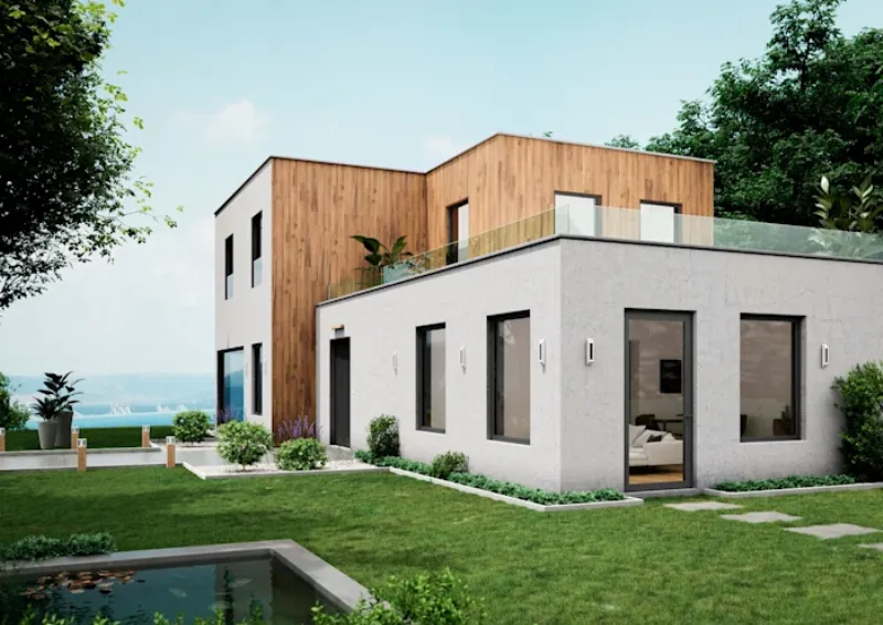 Palette de couleurs tendances pour peinture à ciment extérieur, inspirées de l'architecture française