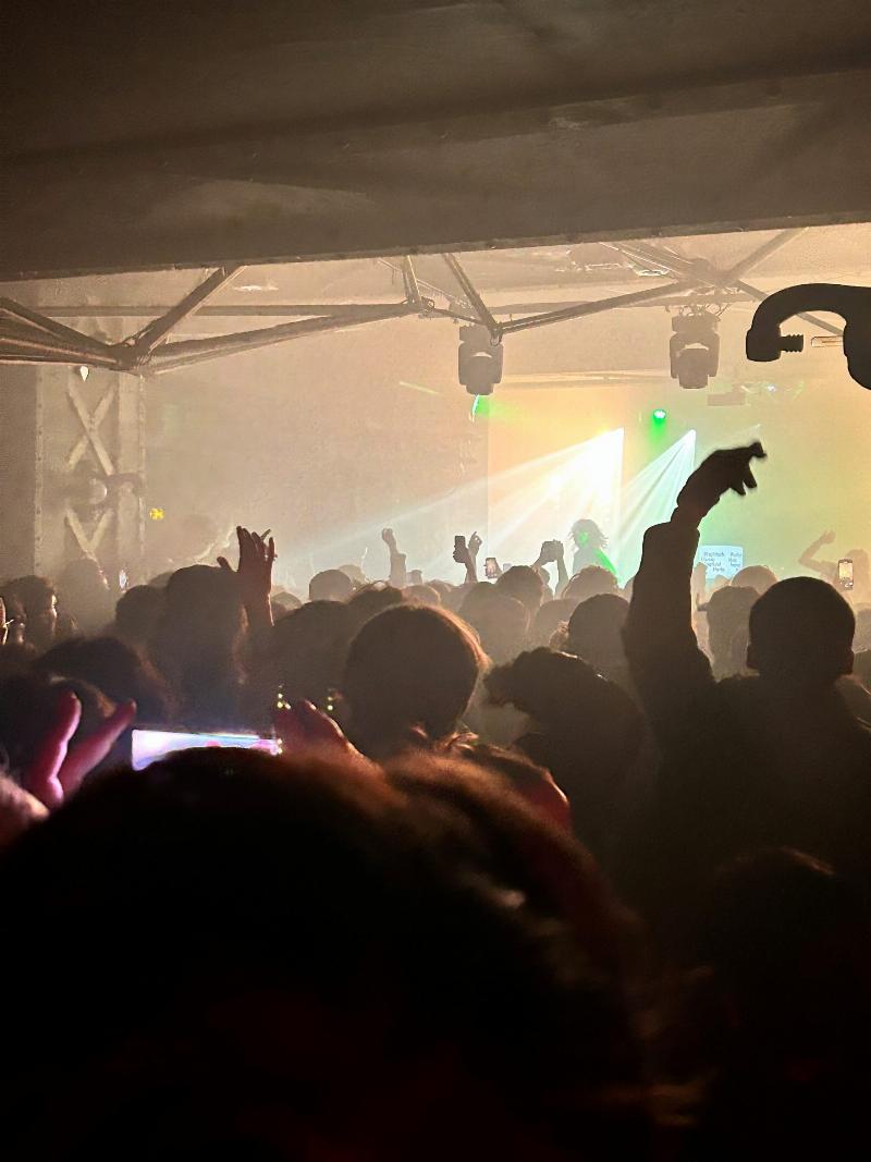 L'énergie brute d'un concert de pop rock français, où la connexion entre l'artiste et le public crée une atmosphère électrique et mémorable.