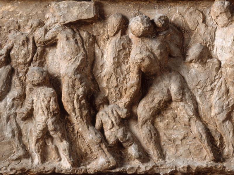 Buste expressif d'un type social parisien par Daumier, terre cuite