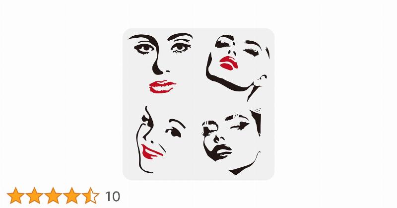 Gros plan sur le visage d'une figurine peinte, avec des yeux réalistes et détaillés, style peinture acrylique fine