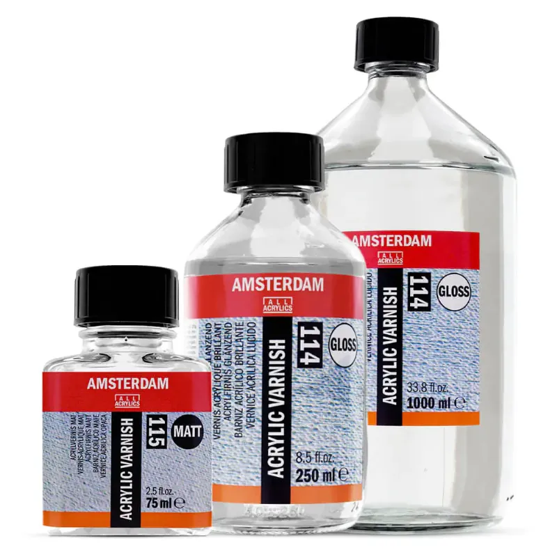 Application de vernis sur une peinture polystyrène pour une finition durable.