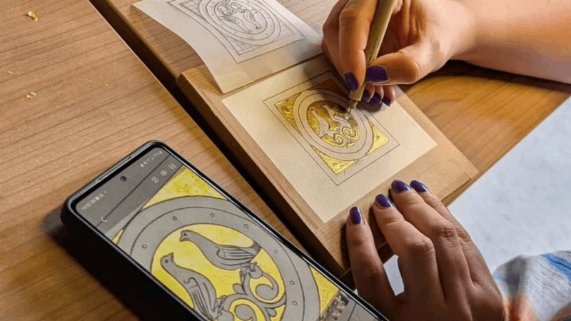 L'histoire de la peinture à la feuille d'or en France